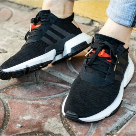 Adidas Black and White Sneakers - Picture 2 of 11